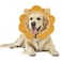 IEUUMLER Inflatable Recovery Dog Collar Protective Donut Cone Adjustable Soft Collar for Dog and Cat After Surgery Prevent from Biting Scratching EU002 Brown Lion XL