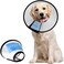 Supet Dog Cone Collar Adjustable After Surgery Comfortable Pet Recovery Collar Cone for Large Medium Small Dogs Elizabethan Dog Neck Collar Plastic Practical