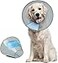 Supet Dog Cone Collar Adjustable After Surgery Comfortable Pet Recovery Collar Cone for Large Medium Small Dogs Elizabethan Dog Neck Collar Plastic Practical