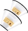GLADOG Soft Dog Cone Collar 2 PCS for Exact Size Flexible Plastic Cone for Dogs After Surgery Dog Recovery Collar Adjustable ECollar for LargeMediumSmall Dogs Cat Comfy Elizabethan Collar S
