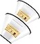 GLADOG Soft Dog Cone Collar 2 PCS for Right Size Flexible Plastic Cone for Dogs After Surgery Dog Recovery Collar Adjustable ECollar for LargeMediumSmall Dogs Cat Comfy Elizabethan Collar M