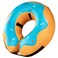Grand Line Donut Inflatable Collar for Dogs and Cats Soft Recovery Dog Cone After Surgery Protective Pet Neck Cone for Small Medium Large Dogs Not Block Vision Blue M