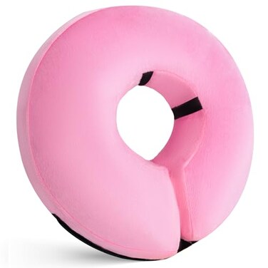 Katoggy Inflatable Dog Cone Collar for After Surgery Doggie Neck Blow up Donut Recovery ECollar Soft Adjustable Dog Cone for Small Medium Large Dogs and Cats