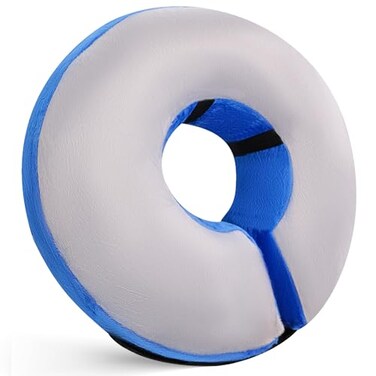 Katoggy Inflatable Cone Collar for Dogs After Surgery Soft Adjustable Blow up Donut ECollar for Small Medium Large Dogs and Cats