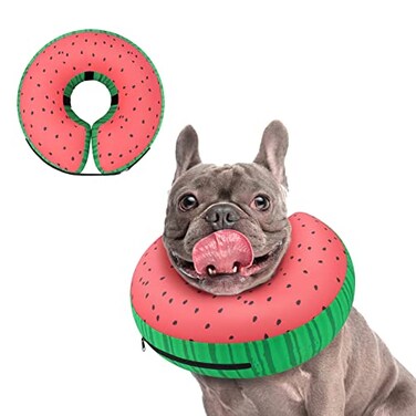 Supet Inflatable Dog Cone Collar for Large Medium Small Dogs Soft Cone Collar for Dogs Cats E Collar Pet Neck Donut Dog Cone Alternative After Surgery