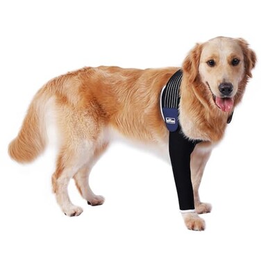LufeLux Dog Sleeves for Wounds Front Legs Compression Sleeve Dog Cone Alternative Keep from Licking with Strechy Adjustable Elastic Band for Hot Spots Wounds Bandages