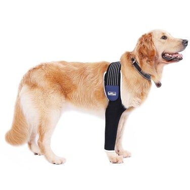 LufeLux Dog Front Leg Sleeve XLarge Comfortable Breathable Material Adjustable Elastic Band for Hot Spots Wounds Bandages