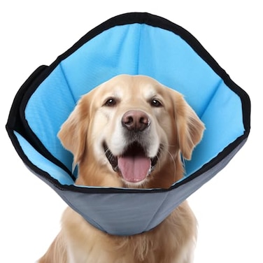 ipetstation Dog Cone Collar for Dogs After Surgery Extra Long Adjustable Comfy Dog Elizabethan Pet Collar Cone for Large Dogs AntiLick Protective Wound