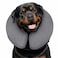 MIDOG Dog Cone Inflatable Soft Donut Collar Alternative for Dogs After Surgery Protective Recovery Collar Prevents Licking Comfortable ECollar Alternative for Small Medium Large Dogs Gray XL