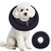 IDOMIK Dog Recovery Collar Waterproof Soft Dog Cone After Surgery Comfy Protective Elizabethan Collar Alternative for Dogs Cats Adjustable Pet Neck Donut Cone AntiLicking Biting WoundsGreyM