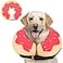 MIDOG Soft Inflatable Dog Cone Donut ECollar Alternative for After Surgery Prevents Licking Allowing Normal Eating Vision Comfortable Recovery Collar for Small Medium Large Dogs Cats PinkXL
