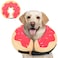 MIDOG Soft Inflatable Dog Cone Donut ECollar Alternative for After Surgery Prevents Licking Allowing Normal Eating Vision Comfortable Recovery Collar for Small Medium Large Dogs Cats PinkXL