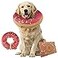 Dirty Little Paws Inflatable Dog Collar Great Alternative to a Dog Cone Comfy Recovery Collar for Large Dogs Pink