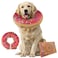 Dirty Little Paws Inflatable Dog Collar Great Alternative to a Dog Cone Comfy Recovery Collar for Large Dogs Pink
