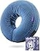 Loflaze Inflatable Dog Cone Collar Dog Neck Donut Cone Collar Alternative After Surgery Soft Cone for Large Medium Small Dogs Cats Alternative Recovery E Collar Blue M
