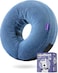 Loflaze Inflatable Dog Cone Collar Dog Neck Donut Cone Collar Alternative After Surgery Soft Cone for Large Medium Small Dogs Cats Alternative Recovery E Collar Blue M