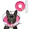 Mariyago Inflatable Dog Cone Collar with Enhanced AntiLicking Soft Neck Donut for Dogs Cats Recovery Pet Cone Collar After Surgery for Large Medium Small Dogs Donut Pink Medium