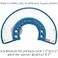 Bolbove Pet Plastic Clear Cone Recovery ECollar with Dots Design Soft Edge for Small Dogs Cats Medium Blue