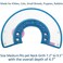 Bolbove Pet Plastic Clear Cone Recovery ECollar with Dots Design Soft Edge for Small Dogs Cats Medium Blue