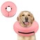 Supet Inflatable Dog Cone Collar Alternative After Surgery Dog Neck Donut Collar Recovery E Collar to Stop Licking Soft Dog Cone for Medium Large Dogs