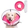 Mariyago Inflatable Dog Cone Collar with Enhanced AntiLicking Soft Neck Donut for Dogs Cats Recovery Pet Cone Collar After Surgery for Large Medium Small Dogs Donut Pink Medium