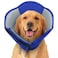 SUNFURA Dog Cones for Large Dogs Soft Pet Cone Stop Licking After Surgery Adjustable Pet ECollar Alternative for Wound Healing Blue XLarge