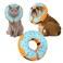 Cneo Recovery Donut Collar for Dogs CatInflatable Dog Cone Collar Alternative After SurgerySoft Cone for Large Medium Small DogAdjustable Pet Neck DonutBlueMedium