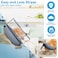 BARKLESS Donut Cone for Large Dogs Protective Collar After Surgery to Stop Licking Patented Blow up Dog Surgery Collar with Transparent Shield Inflatable Pillow Cone for Labrador Rottweiler