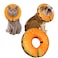 Cneo Inflatable Dog Cone Collar for Large Medium Small Dogs Soft Adjustable Recovery Cone Collar for Dogs CatsDog Neck Donut Cone Alternative After SurgeryHamburgerMedium