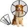 Lainergie Soft Dog Cone Collar for PostSurgery Wound Care Injury Healing Comfortable Adjustable Pet Cone Recovery Protective Elizabethan Collar to Prevent Licking Biting Scratching for Medium Large Do