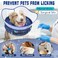 Toptakeit Elevated Inflatable Dog Cone Collar to Stop Licking Dog Donut Collar After Surgery Soft Pet Cone Alternative for Small Medium Large Dogs