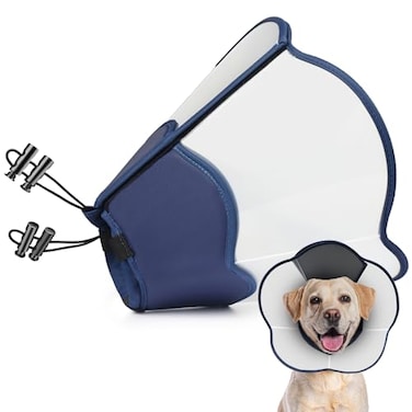 TZBEINN Hard Heavy Plastic Dog Cone Collar Alternative for Lab Golden GSD SmallMedium Sized After Surgery Large Adjustable Recovery Cone AntiLick Elizabethan Protective Cone of Shame for Healing