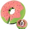 Gimars Inflatable Dog Cone Alternative Dog Donut Collar After Surgery Soft Neck Pillow Recovery Cone Elizabethan Collar Alternative for Medium Dogs