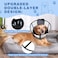 WinWeal Soft Dog Cone for Large Medium Dogs After Surgery Adjustable Transparent Recovery Collar Breathable Elizabethan ECollar for Wound Healing AntiLicking M Black