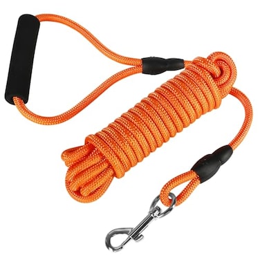 Vivifying Floating Long Dog Leash 20FT Dog Training Leash Lightweight Dog Check Cord Rope Lead with Comfortable Handle for Outside Hiking Swimming Beach and Lake