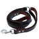 DAIHAQIKO Leather Dog Leash Traffic 6ft Heavy Duty Training for Large Medium Small Breed Dog Brown Double Handle Pet Leashes 6FT 45 Brown