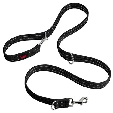 Halti Training Leash Multifunctional DoubleEnded Dog Leash Ideal for AntiPulling Dog Training Lightweight Soft Durable Suitable for Medium to Large Dogs Puppies Size Large Black 2m
