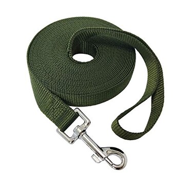 MANDAO Nylon Training Dog Leash for Small Medium Large Dogs 15ft 20ft 30ft 50ft Long Leash DogPuppy Lead for Obedience Recall Training Camping 20ft Green
