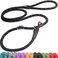Fida Durable Slip Lead Dog Leash 6 FT x 12 Heavy Duty Dog Loop Leashes Comfortable Strong Rope Slip Leash for Large Medium Dogs No Pull Pet Training Lead with Highly Reflective12 Black