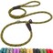 Fida Slip Leads for Dogs 6 FT x 12 Dog Leash Heavy Duty Comfortable Strong Rope Lead for Large Medium Dogs No Pull Pet Training Leash with Highly ReflectiveYellow