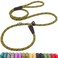 Fida Slip Leads for Dogs 6 FT x 12 Dog Leash Heavy Duty Comfortable Strong Rope Lead for Large Medium Dogs No Pull Pet Training Leash with Highly ReflectiveYellow