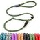 Fida Slip Leads for Dogs 4 FT x 12 Dog Leash Heavy Duty Comfortable Strong Rope Lead for Large Medium Dogs No Pull Pet Training Leash with Highly ReflectiveGreen