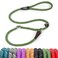 Fida Slip Leads for Dogs 4 FT x 12 Dog Leash Heavy Duty Comfortable Strong Rope Lead for Large Medium Dogs No Pull Pet Training Leash with Highly ReflectiveGreen