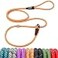 Fida Durable Slip Lead Dog Leash 6 FT x 38 Heavy Duty Comfortable Strong Rope Slip Lead for Small Dogs and Puppies No Pull Pet Training Leash with Highly Reflective 38 Orange