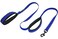 Waggin Tails Double Handle Dog Leash 5ft Long Heavy Duty Dog Leash with Paded Traffic Handles for Extral Control and Training Dual Handles Leads Large Medium Small Dogs Royal Blue