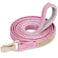 PetsHome Dog Leash Pet Leash Bling Rhinestones Premium PU Leather Durable and Soft 6 FT Leash for Control Safety Training Walking Lead for Small to Medium Dogs Pink