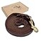 Guiding Star Leather Dog Leash 8ft Dog Leashes for Large Dogs Heavy Duty Soft Braided Handmade Leather Training Leash for Large Medium Dogs 8ftx34inch Brown