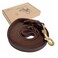 Guiding Star Leather Dog Leash 8ft Dog Leashes for Large Dogs Heavy Duty Soft Braided Handmade Leather Training Leash for Large Medium Dogs 8ftx34inch Brown