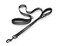 Prima Pets Reflective Nylon Dog Leash with Padded Double Handle Heavy Duty Neoprene Handle for Control Training 4 Feet Long Large 1 Width Black