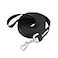 Siumouhoi Strong Durable Nylon Dog Training Leash 1 Inch Wide Traction Rope 6 ft Long for Small and Medium Dog Black 6 Feet